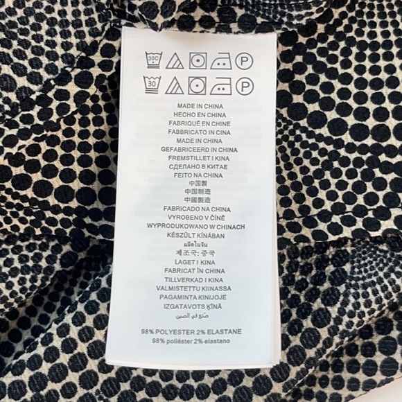 Michael Kors Textured Black Long-Sleeve Blouse w/ Seashell Print Top | Large - Picture 12 of 15